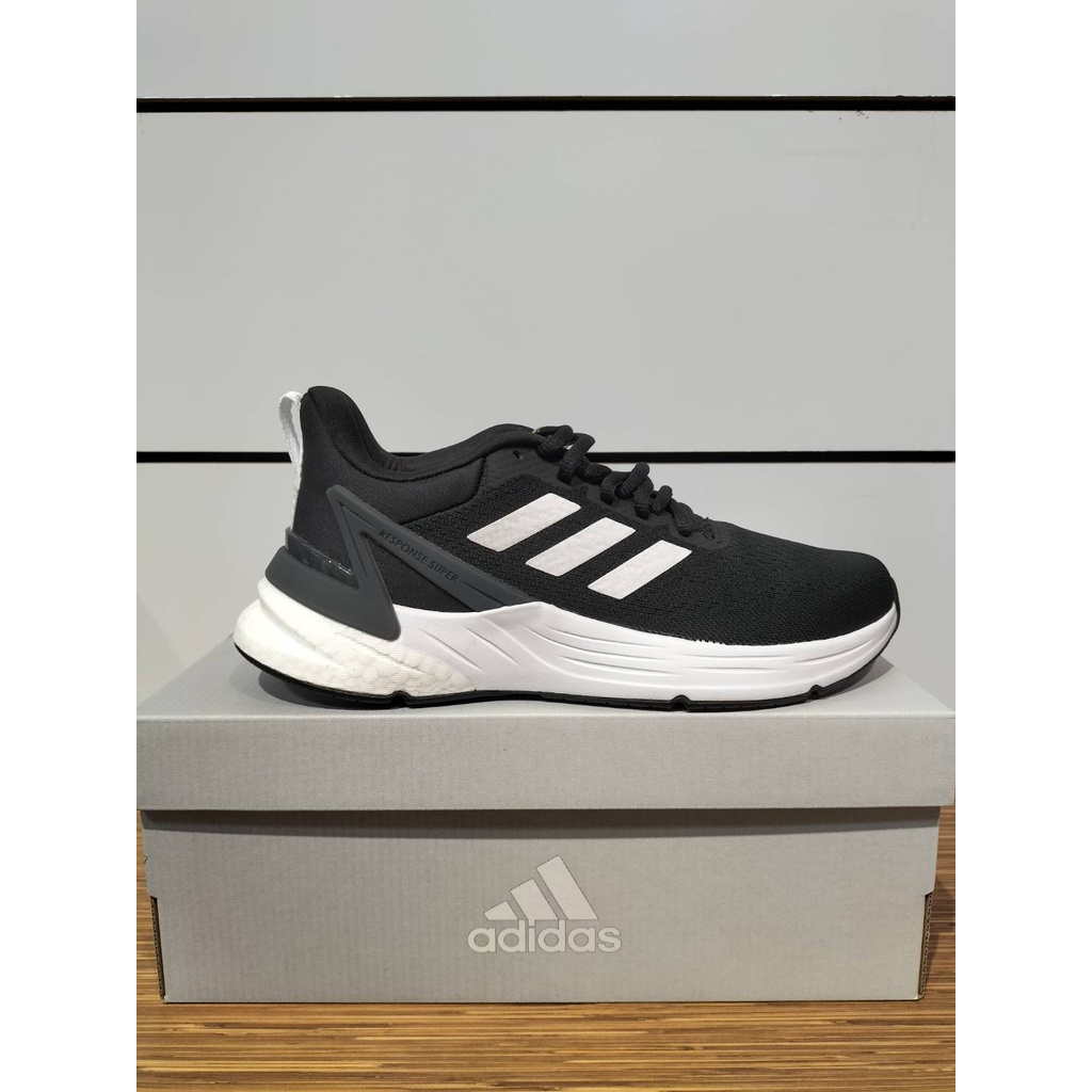 【清大億鴻】ADIDAS  RESPONSE SUPER 2.0 大童慢跑鞋UK4 網布 舒適 透氣 黑白HO1710