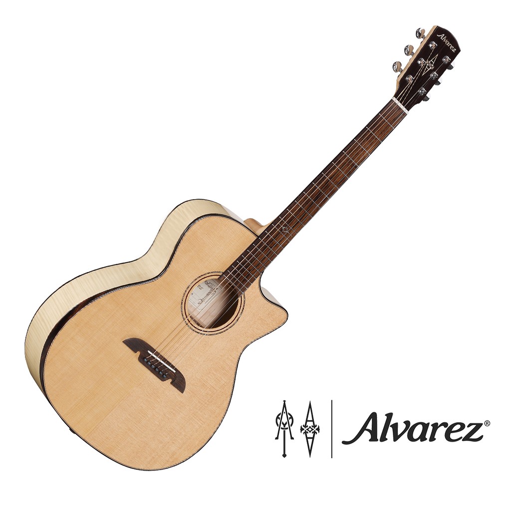 Alvarez AGFM80CAR 雲杉面板 背側火焰楓木 面單 民謠吉他- 【他,在旅行】