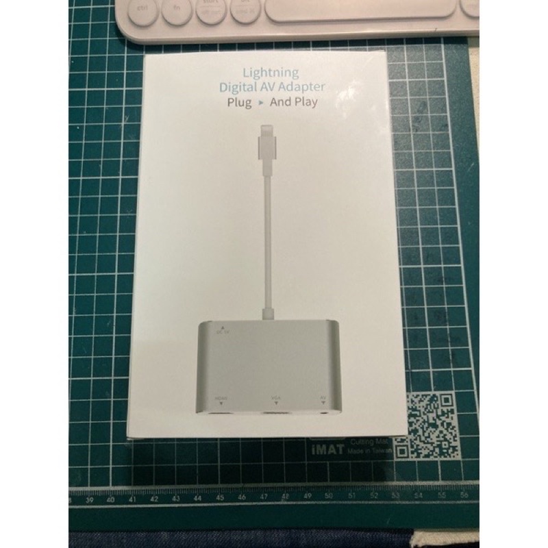 蘋果iphone/ipad轉HDMI+VGA+Audio三合一轉接頭 蘋果手機專用連電視/螢幕/投影機轉接