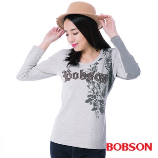 BOBSON 女款貼布繡漸層印色上衣 35126-82