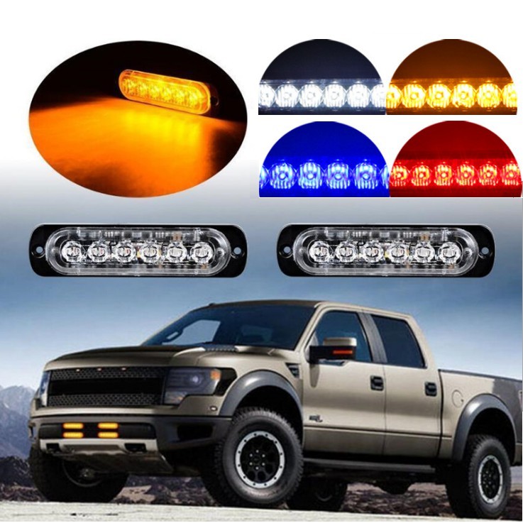 汽機車 多色可選 12V LED燈 超薄爆閃燈 側邊燈 警示燈 工作燈