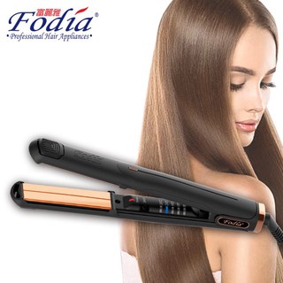 【麗髮苑】富麗雅 Fodia P1玫瑰金專業用離子夾 直捲兩用 環球電壓 直髮夾