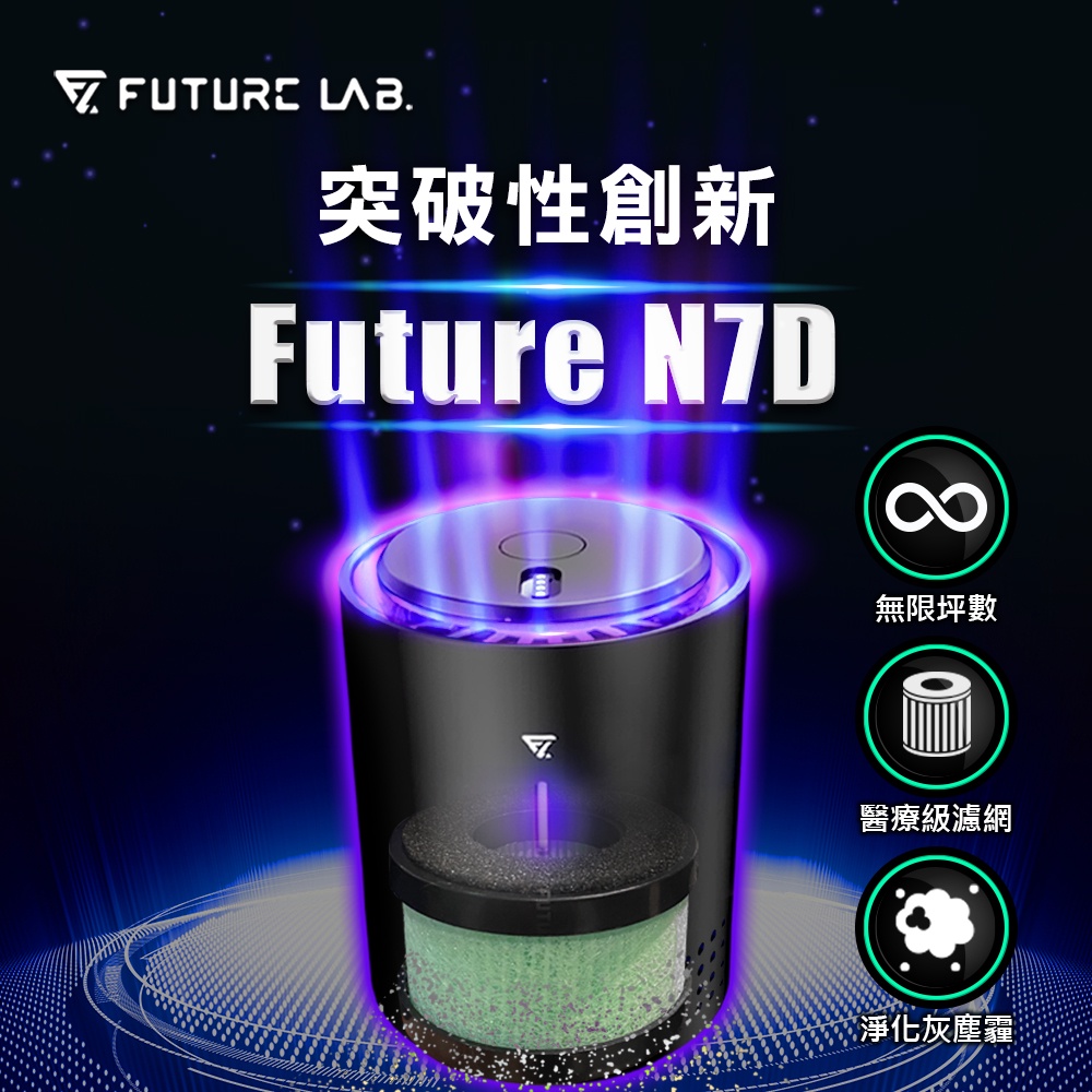 【Future Lab. 未來實驗室】FUTURE N7D 空氣濾清機(車用空氣清淨 空氣清淨機 可水洗濾網)