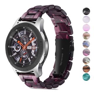 通用20mm 22mm樹脂錶帶適用三星Galaxy Gear S3 Galaxy 46mm Huawei GT錶帶
