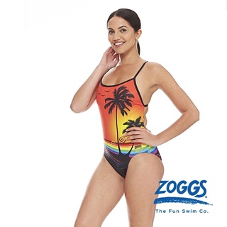 ZOGGS 抗氯 運動泳衣 鐵人泳衣 競賽泳裝 成人泳裝 女性泳衣 美背 三鐵 比賽 連身 游泳 泳衣 泳裝 熱帶風