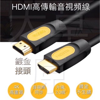 4K HDMI 2.0版 HDMI線高清編織線 工程線 4K60P 2K 3D 鍍金 PS4 HDR 電視線