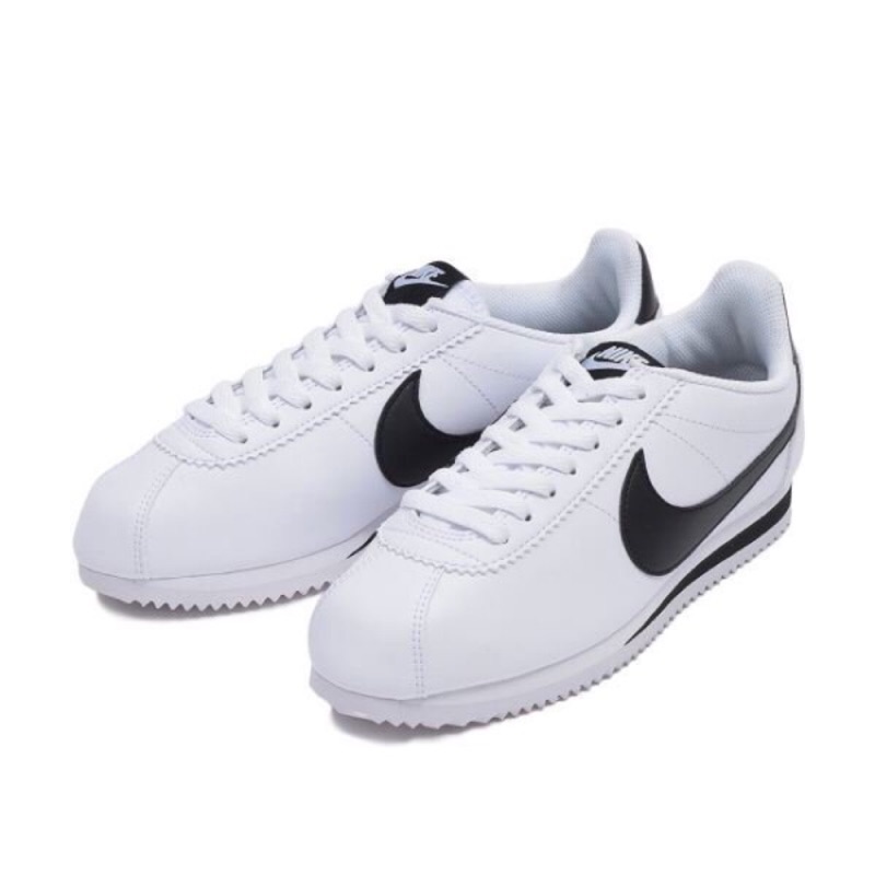 Nike Cortez 白底黑勾 黑屁股 阿甘鞋