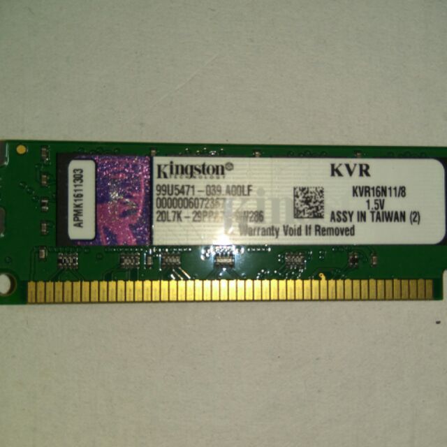 DDR3 1600 8G*2 威剛 金士頓  終保