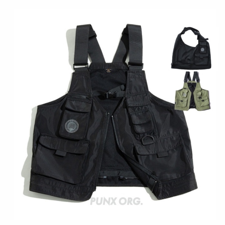 OLD | PUNX 山系戶外軍事機能重磅多口袋工裝背心 &amp; 兩用側背包托特包【 PUNX 】