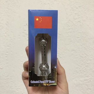 上海 東方明珠塔 金屬 模型 建築 全新
