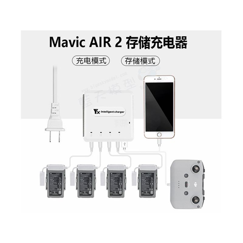 DJI Mavic Air 2 AIR2 AIR2S 2S 六合一 保養 保存 儲存 功能 充電器 手機 電池 電池管家