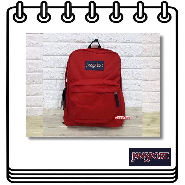 【Drawer】JANSPORT SUPERBREAK JANSPORT後背包 紅色 白色 藍色 背包 書包 美國公司貨