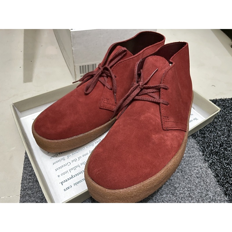 全新 Clarks Original Preston Desert 紅色 麂皮 沙漠靴 男鞋尺寸UK8/EUR42