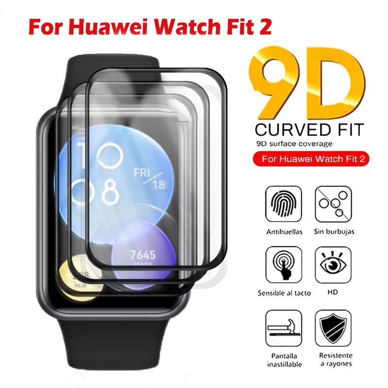 3D屏幕保護膜 適用於 華為Watch Fit 2 全屏幕玻璃保護膜 用於華為手錶 Fit 2 智慧手環 軟膜 保護貼