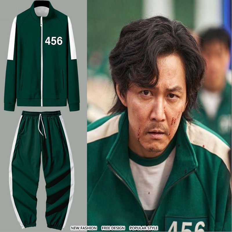 魷魚遊戲衣服 Jacket運動服 夾克外套 李政宰同款 456 001萬聖節角色扮演服裝