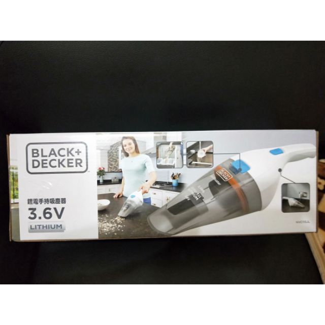 全新BLACK+DECKER 鋰電手持吸塵器 3.6V