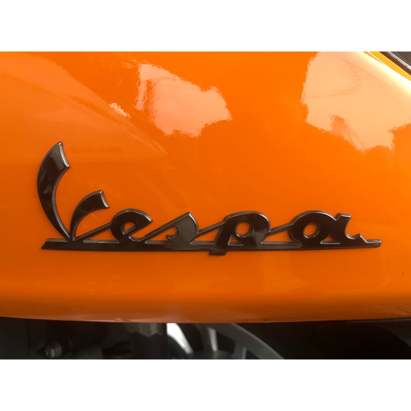[ Morris Vespa ] Vespa 原廠面板貼紙 車身Logo 貼紙 電鍍 燻黑 車標 衝刺 春天 LX LT