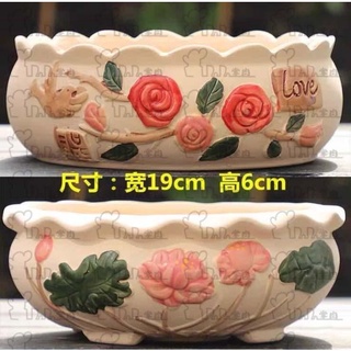 〈DoDo掌肉〉台灣現貨🔥可愛造型雕花陶瓷工藝花盆花器