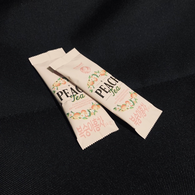 韓國no Brand Peach Tea Ice And Hot Tea 單包14g 五包一組販售 蝦皮購物