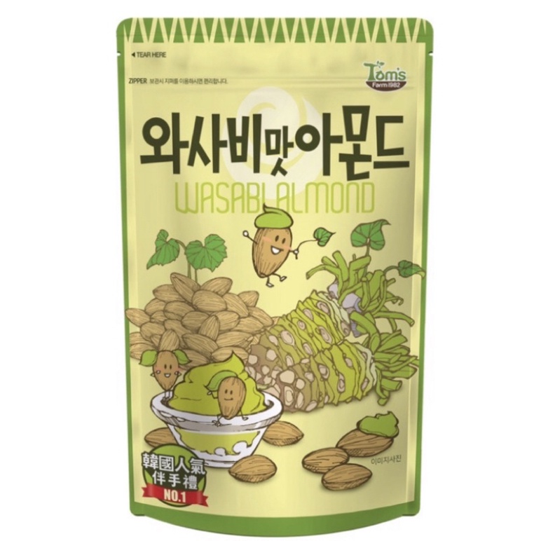 韓國 Toms Gilim 杏仁果 蜂蜜奶油/海苔210g 大包裝