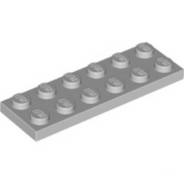 【小荳樂高】LEGO 淺灰色 2x6 薄片/薄板 Plate 3795 4211452