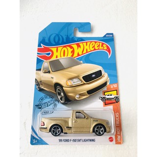 HOTWHEELS HOT WHEELS 風火輪風火輪 99 福特 F-150 SVT 閃電皮卡黃色壓鑄汽車 HOTWI