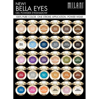 Milani [ Bella 單色眼影 ] Bella Eyeshadow ~ 22色可選 ~ 全新品