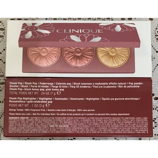 CLINIQUE (倩碧) [ 花漾腮紅三色盤 ] Cheek Pop Palette 全新品