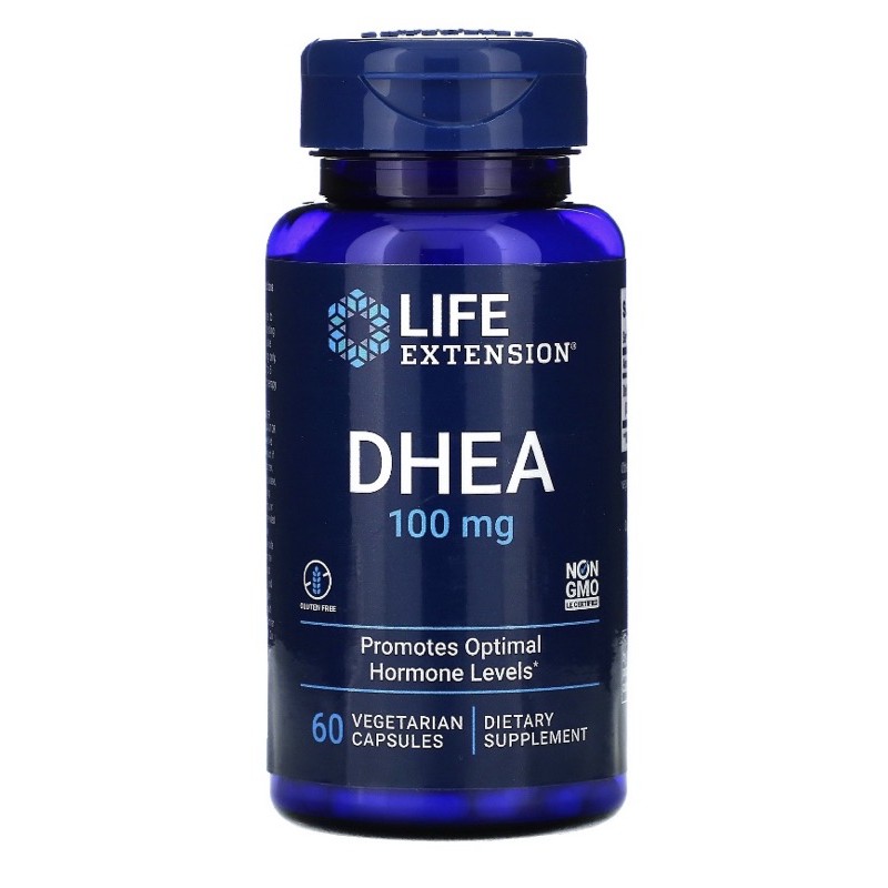 [兩罐免運] [現貨] Life Extension DHEA 100mg 60顆 素食膠囊