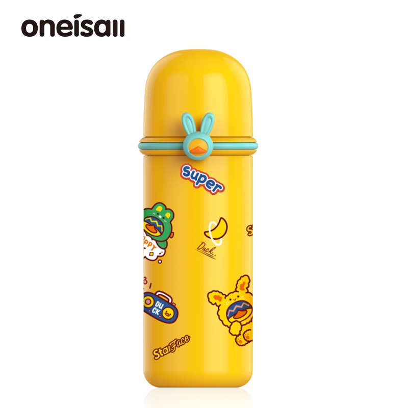 Oneisall 保溫杯水瓶不銹鋼便攜學生兒童 350ML