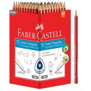 德國輝柏FABER-CASTELL 116572 學齡兒童用 大三角鉛筆-2B 72入