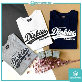 DOT 蛙蛙 DICKIES 美式風格 校園 草寫 短T 短袖 短TEE 深藍 白 墨綠 韓國 新版OLD SCHOOL
