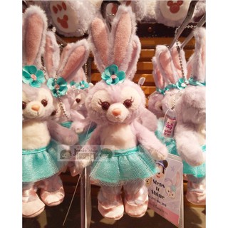 日本東京迪士尼海洋Duffy達菲熊好朋友2017夏季限定款 StellaLou史黛拉兔 芭蕾舞裙舞鞋站姿珠鍊別針吊飾娃娃