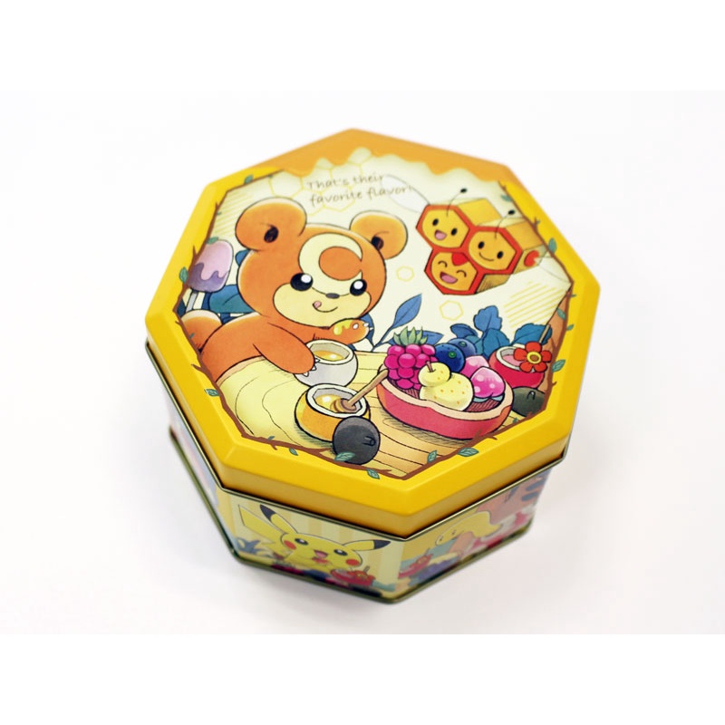 【現貨】日本製 寶可夢中心 限定 森林之贈物 熊寶寶 和 三蜜蜂 的 香脆蜂蜜餅乾 皮卡丘 時拉比 菊草葉 小卡比獸