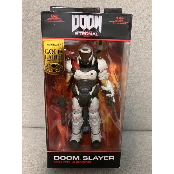 預購 美版金標 麥法蘭 McFarlane 毀滅戰士 Doom Slayer 7吋 White 白色裝甲 惡魔屠戮者