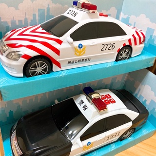 《薇妮玩具鋪》1:18 警車 國道 台灣好車隊 錄音 摩輪 娛樂教學 燈光 兒童 玩具車 61-017（直購價420元)