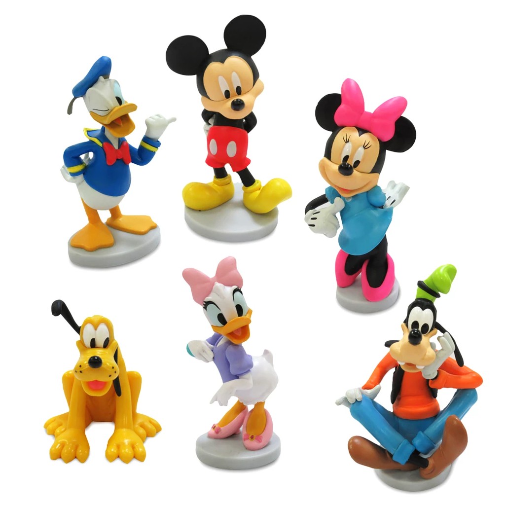 迪士尼 Disney / 米奇與好朋友 公仔 組合 盒裝 模型 玩具 米妮 唐老鴨 黛西 黛絲 高飛 布魯托