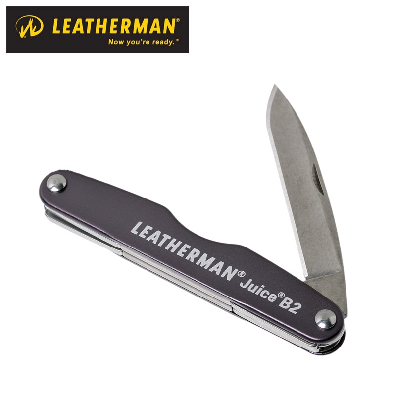 【Leatherman】JUICE B2 口袋工具刀 (墨灰) #832365