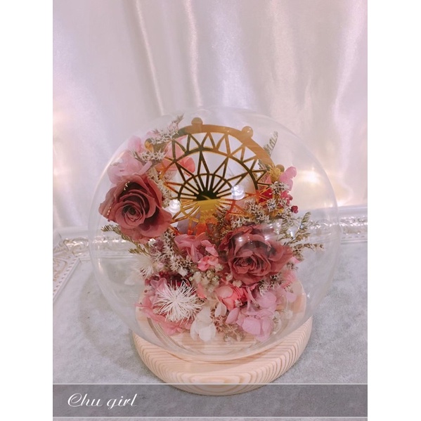 永生玫瑰水晶球 永生花玫瑰乾燥花禮物告白情人節生日客製求婚 蝦皮購物
