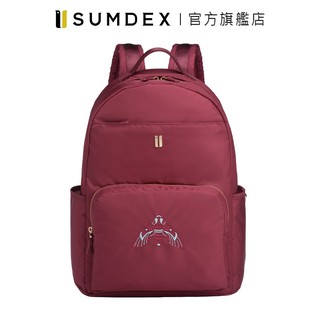 Sumdex｜經典輕商務後背包(飛蛾版) NON-713PR-MT 紅色 官方旗艦店