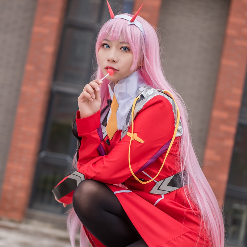 DARLING IN THE FRANXX女主02cos服國家隊鶴望蘭cosplay服