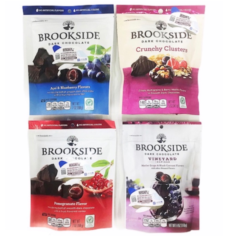 Brookside 美國果餡巧克力 野莓燕麥 梅洛葡萄 巴西莓 紅石榴 蝦皮購物