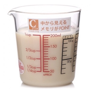 Hario 日本製 耐熱 微波玻璃量杯 200/500ml (有把手/無把手）