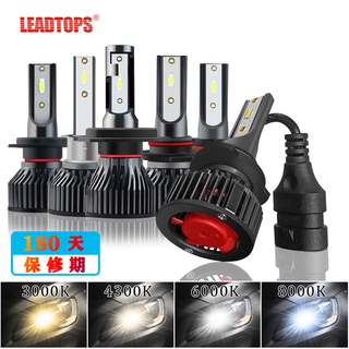 兩顆 H11 H4 H7汽車LED大燈 H1 H3 9005 9006 LED霧燈 CSP燈珠 汽車燈自動整合聚光燈