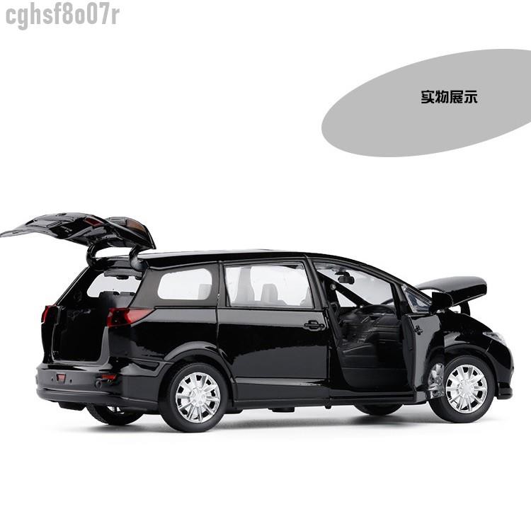 合金模型 TOYOTA PREVIA 1/32 模型車 金屬迴力車 收藏禮品 子彈頭車 豐田 MPV 聲光迴力