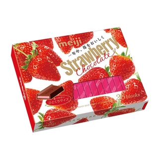 Meiji明治 草莓夾餡可可製品 120g【家樂福】