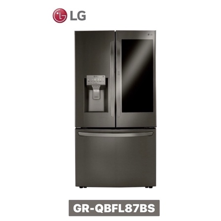 【LG 樂金】821公升 InstaView™WiFi敲敲看門中門冰箱/星夜黑 GR-QBFL87BS