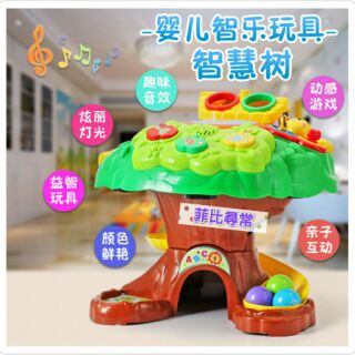 👍寶寶必備中文版👍91150寶寶益智早教啟蒙玩具-阿貝魯多功能音樂遊戲桌.兒童智慧樹學習桌 滾球遊戲