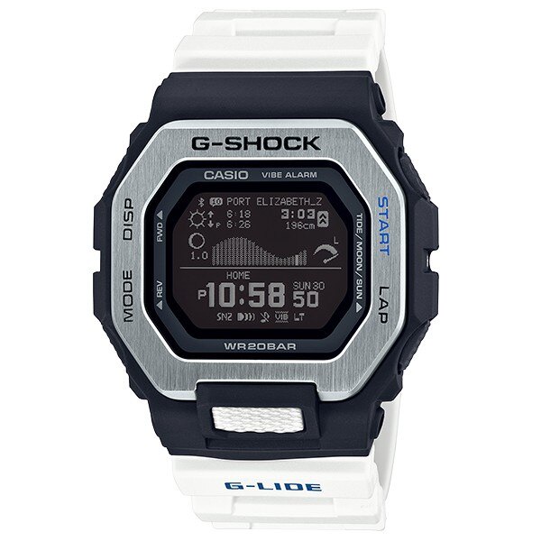 CASIO卡西歐 G-SHOCK GBX-100-7 全新衝浪設計潮汐設定藍芽電子錶 / 46mm