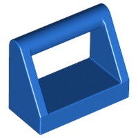 LEGO 樂高 藍色 1x2 平板上帶橫桿 圍欄 Tile Handle 2432 243223